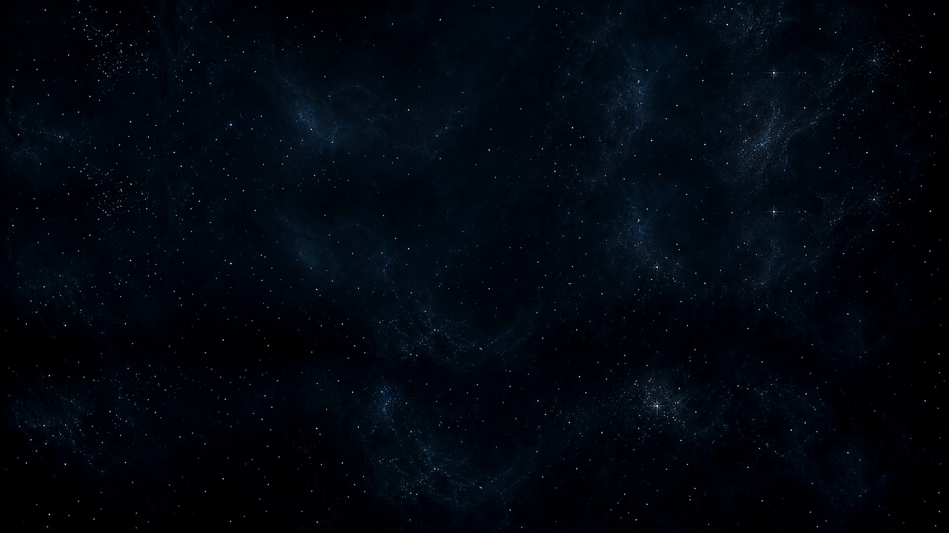 Deep space: nebula clouds and a scatter of stars